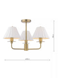 Laura Ashley Mixbury semi-flush ceiling light metallic bronze H30cm (British brand)
