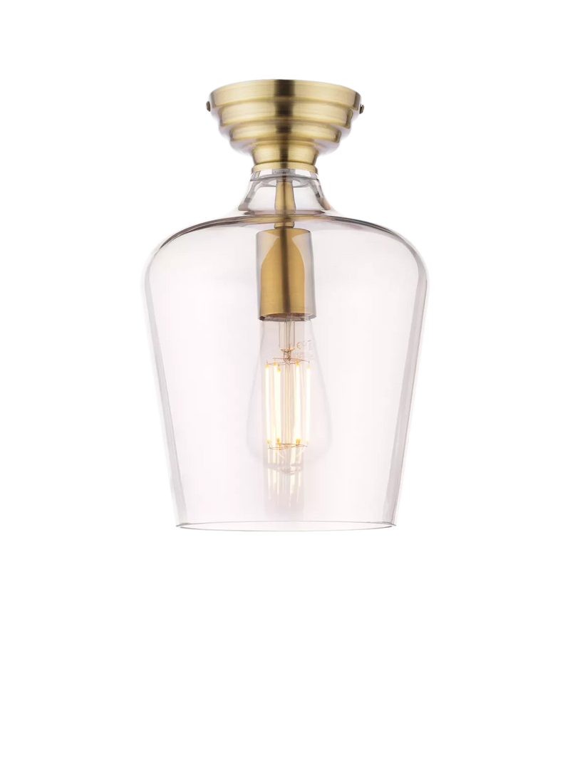 Laura Ashley ceiling light metallic brass, imported from the UK