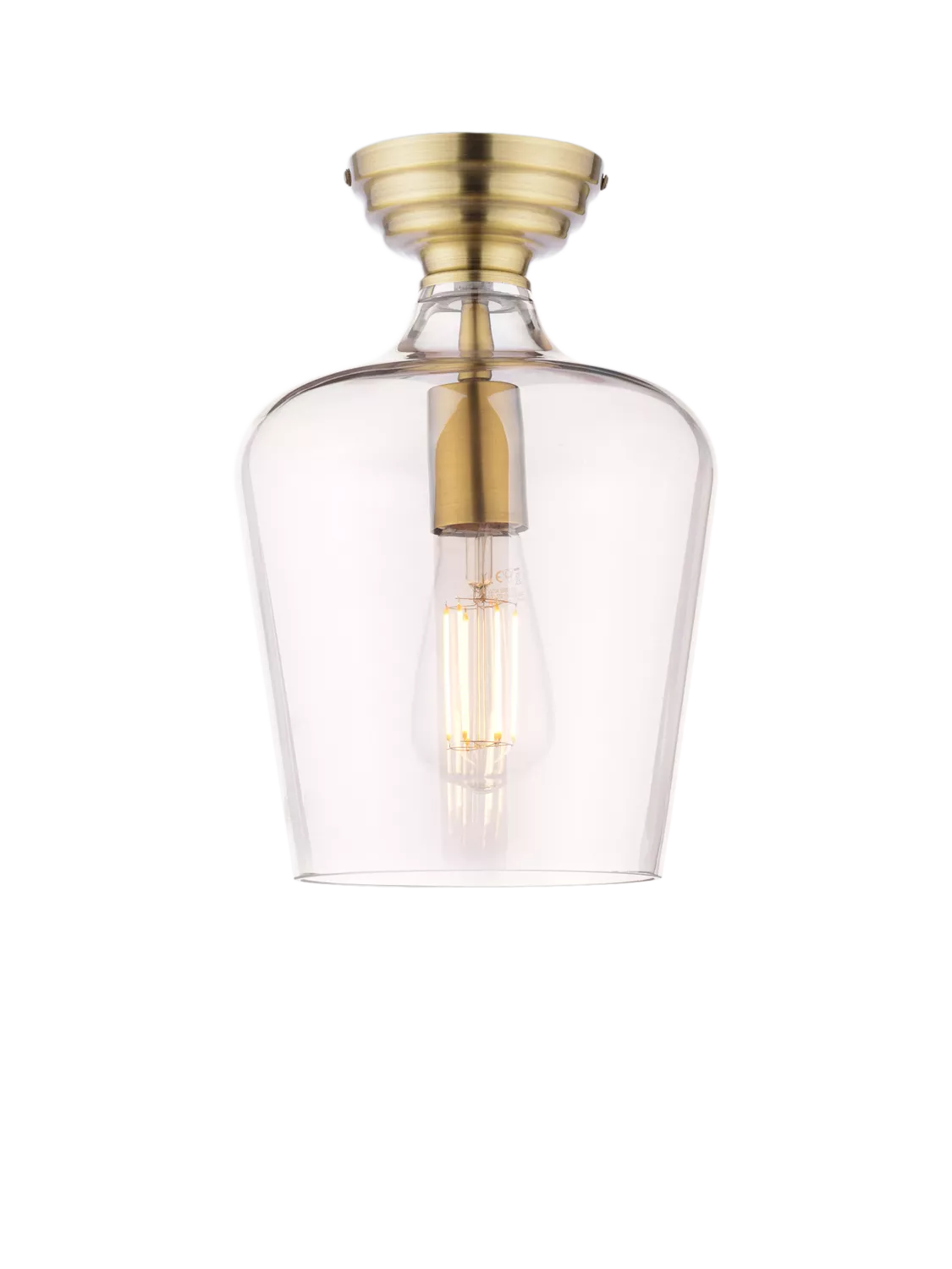 Laura Ashley ceiling light metallic brass, imported from the UK