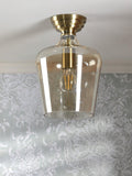Laura Ashley ceiling light metallic brass, imported from the UK
