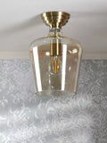 Laura Ashley ceiling light metallic brass, imported from the UK