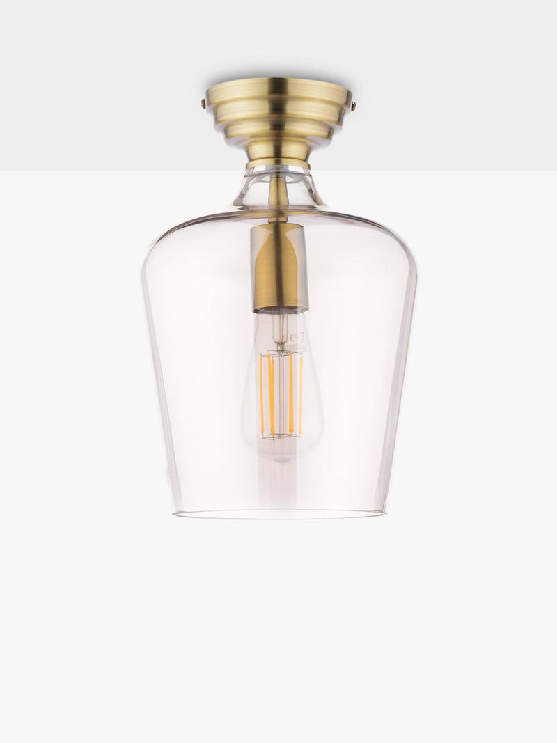 Laura Ashley ceiling light metallic brass, imported from the UK