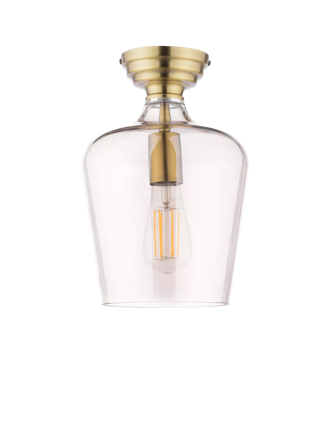 Laura Ashley ceiling light metallic brass, imported from the UK