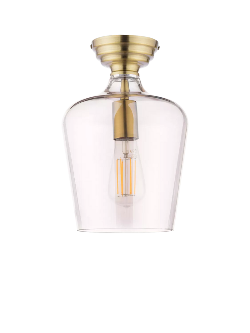 Laura Ashley ceiling light metallic brass, imported from the UK