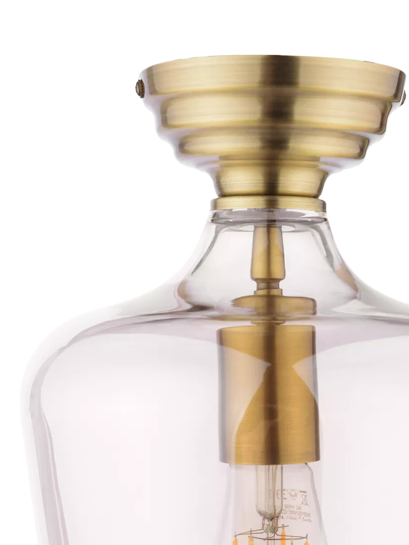Laura Ashley ceiling light metallic brass, imported from the UK