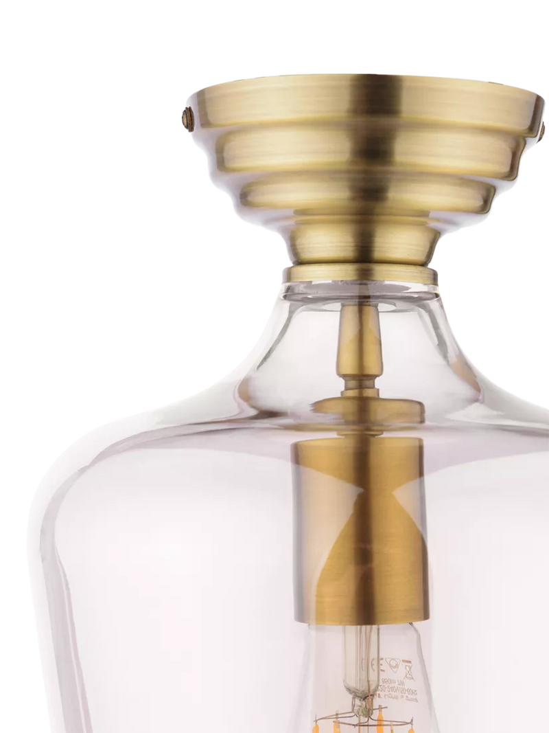 Laura Ashley ceiling light metallic brass, imported from the UK