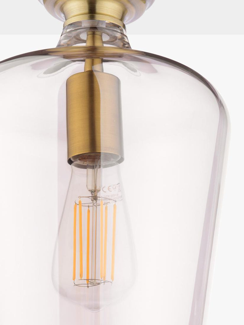 Laura Ashley ceiling light metallic brass, imported from the UK