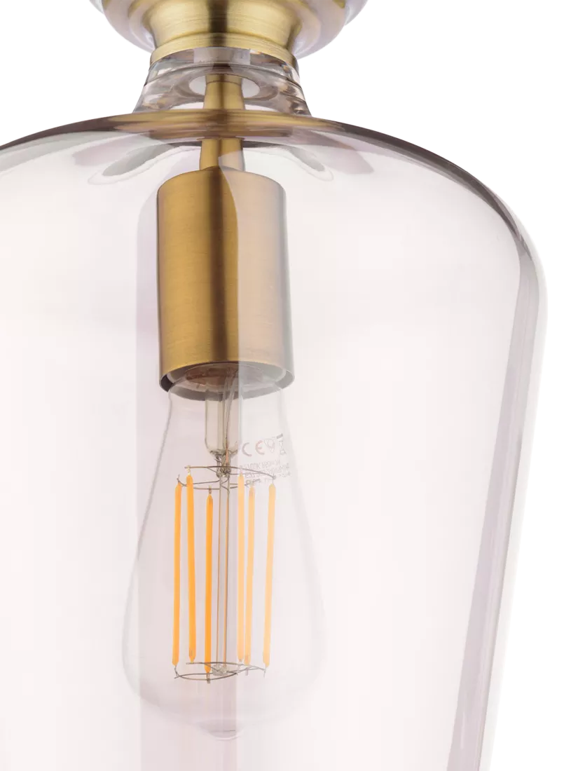 Laura Ashley ceiling light metallic brass, imported from the UK