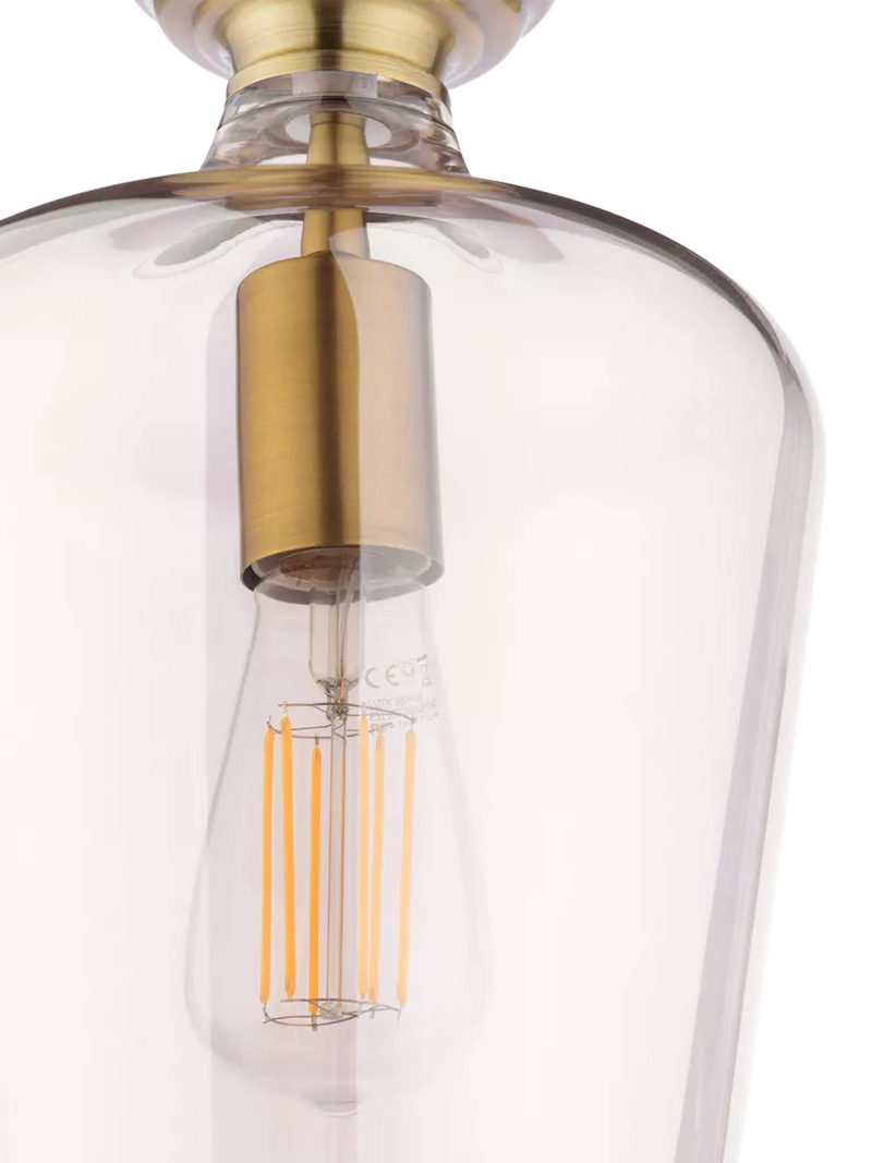 Laura Ashley ceiling light metallic brass, imported from the UK