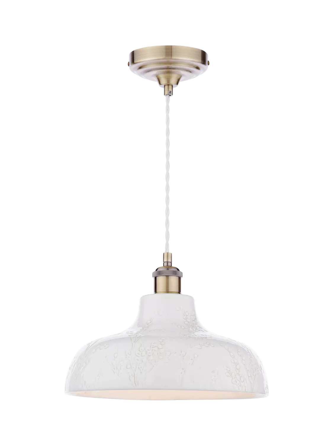 Laura Ashley Pussy Willow ceramic pendant light (British brand)