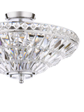 Laura Ashley Vienna crystal uplighter flush ceiling light, UK version