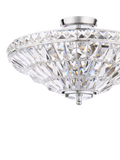 Laura Ashley Vienna crystal uplighter flush ceiling light, UK version