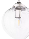 Laura Ashley Whitham pendant ceiling light in polished nickel, imported from the UK