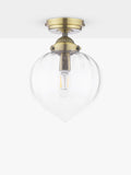 Laura Ashley Whitham semi-flush ceiling light metallic brass (British brand)