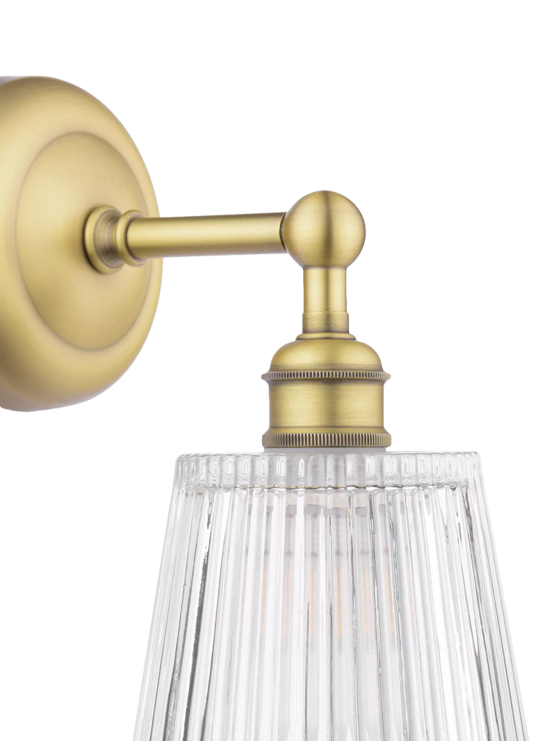 Laura Ashley Callaghan wall light antique brass finish (British brand)