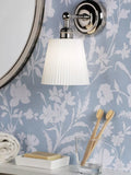 Laura Ashley Callaghan wall light polished nickel - British product