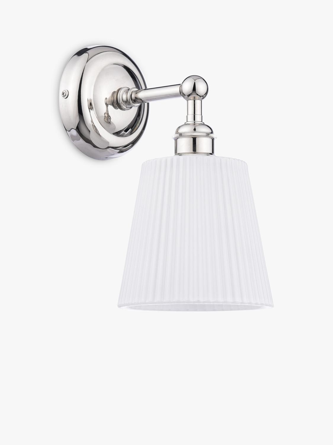 Laura Ashley Callaghan wall light polished nickel - British product