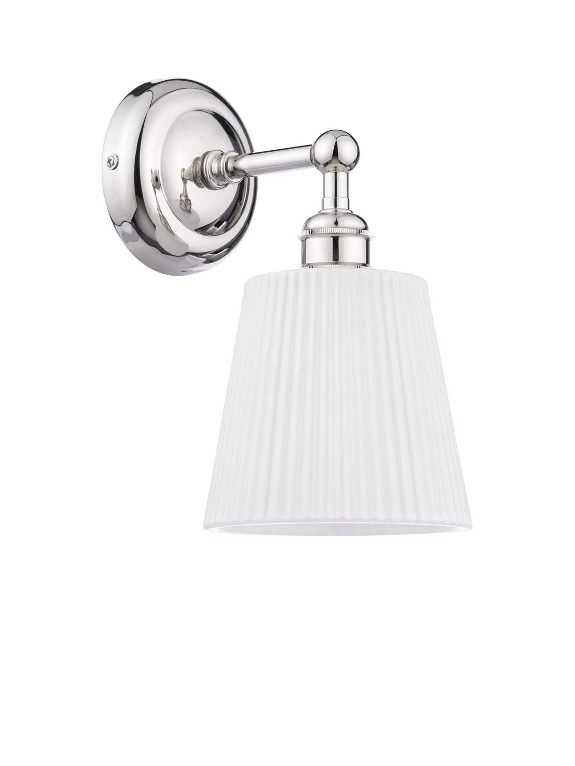 Laura Ashley Callaghan wall light polished nickel - British product