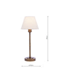 Laura Ashley Denston table lamp metallic bronze (British brand)