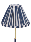 Laura Ashley Denwick table lamp metallic bronze with striped shade - British product