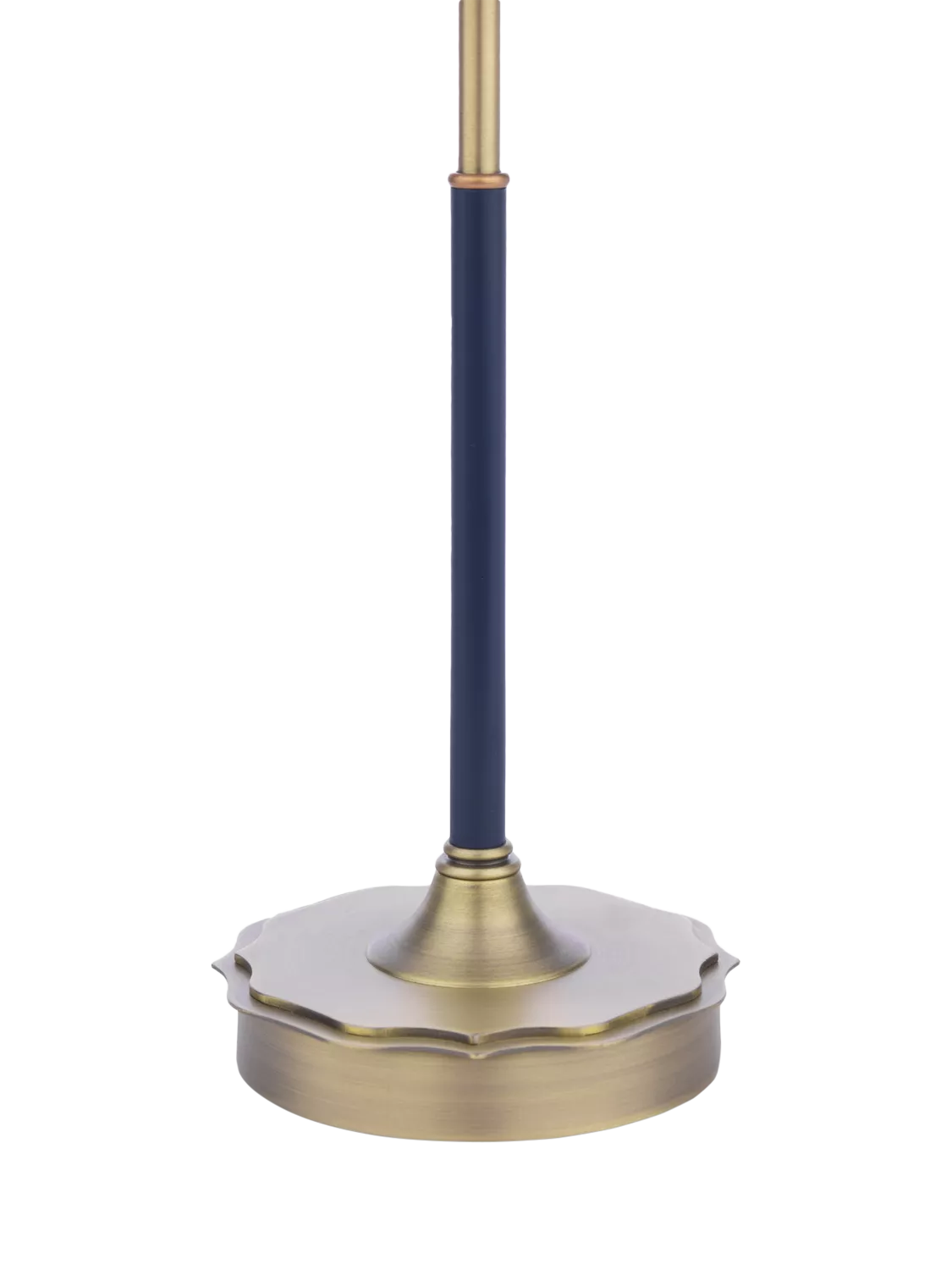 Laura Ashley Denwick table lamp metallic bronze with striped shade - British product