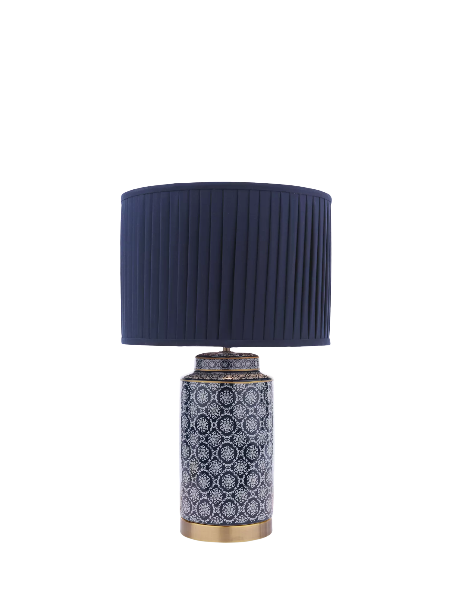 Laura Ashley Knipton blue ceramic table lamp, imported from the UK