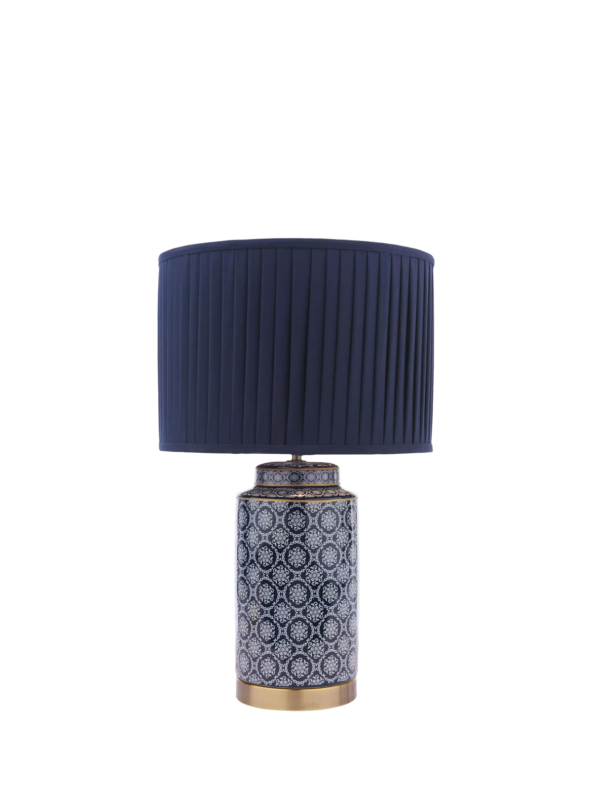 Laura Ashley Knipton blue ceramic table lamp, imported from the UK