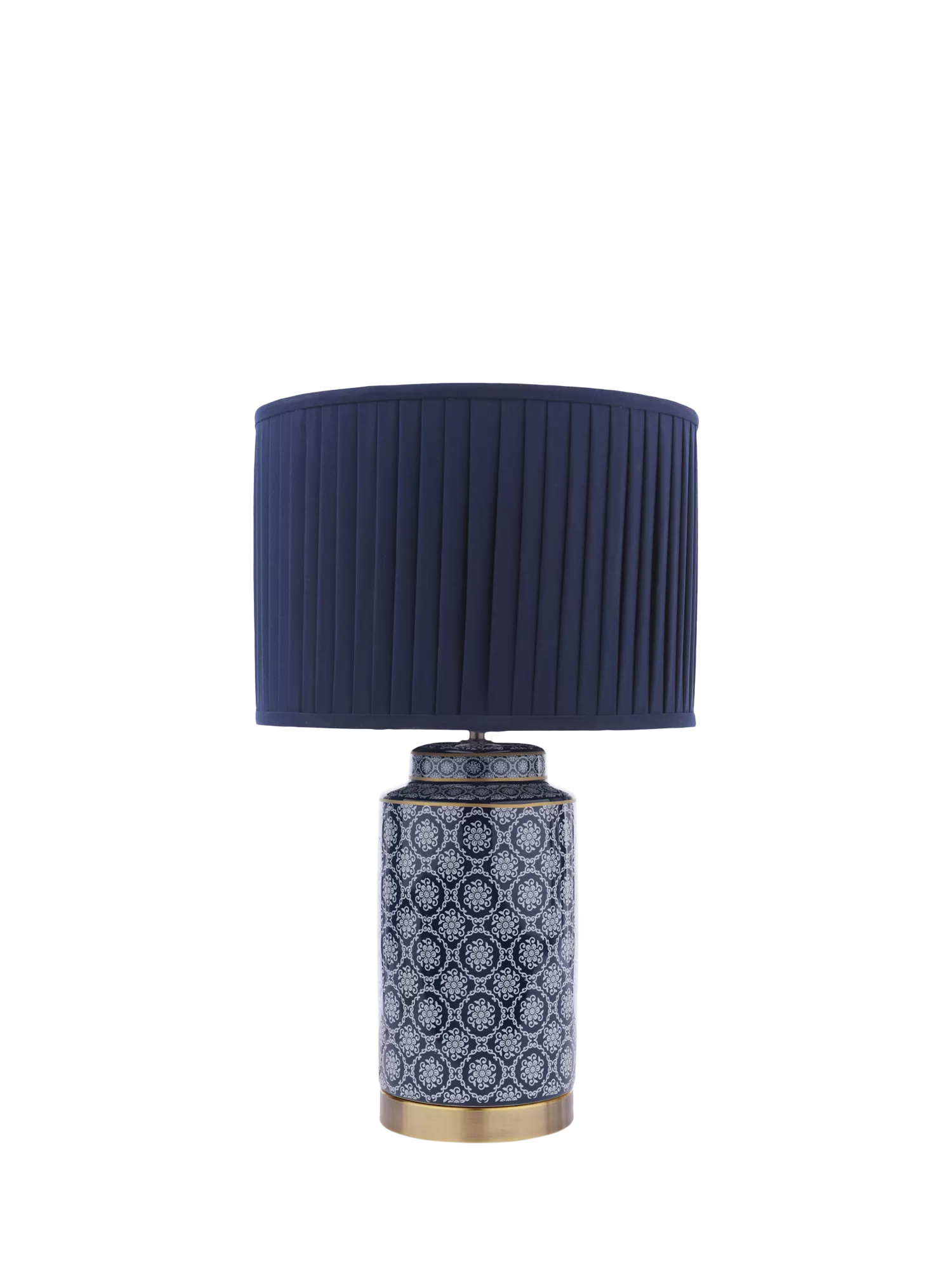 Laura Ashley Knipton blue ceramic table lamp, imported from the UK