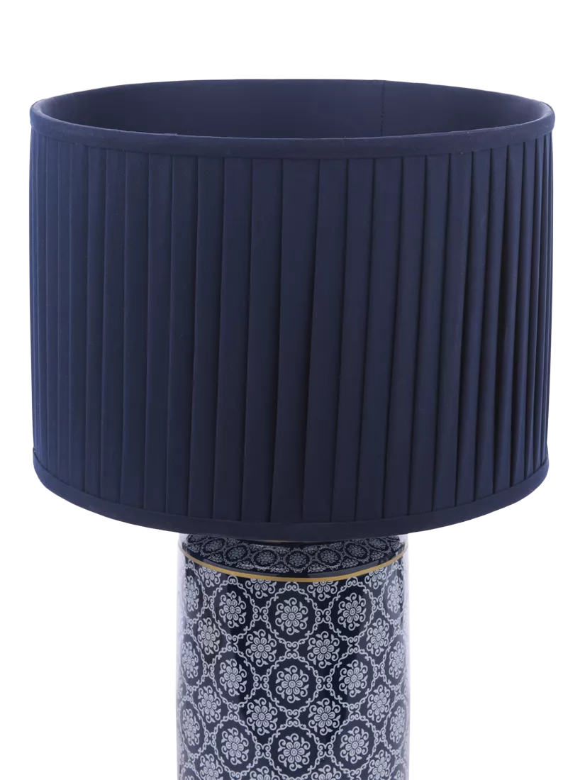 Laura Ashley Knipton blue ceramic table lamp, imported from the UK