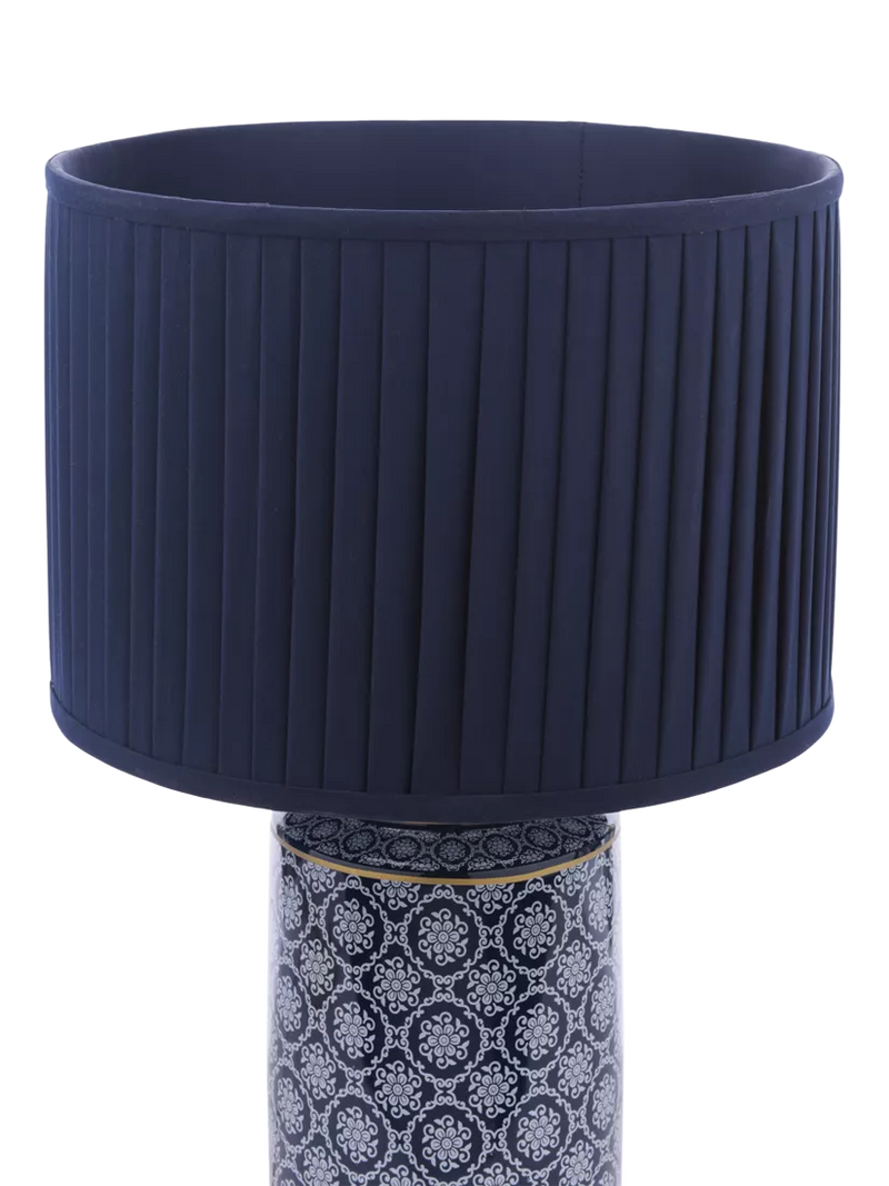 Laura Ashley Knipton blue ceramic table lamp, imported from the UK