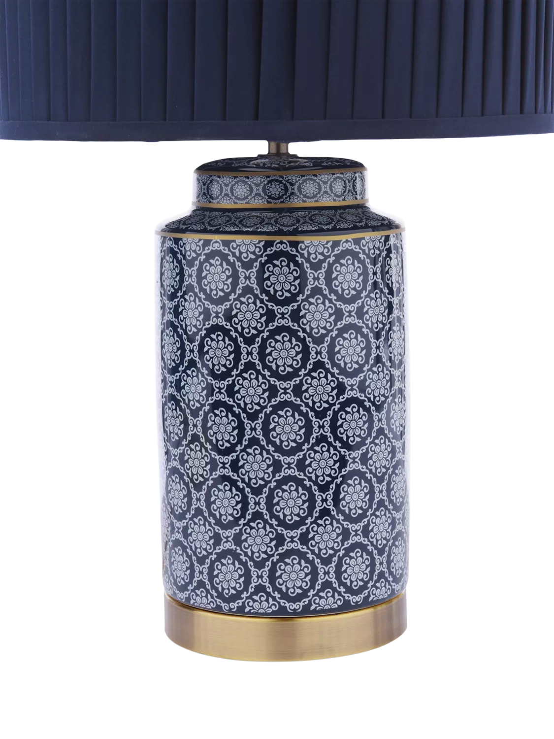 Laura Ashley Knipton blue ceramic table lamp, imported from the UK