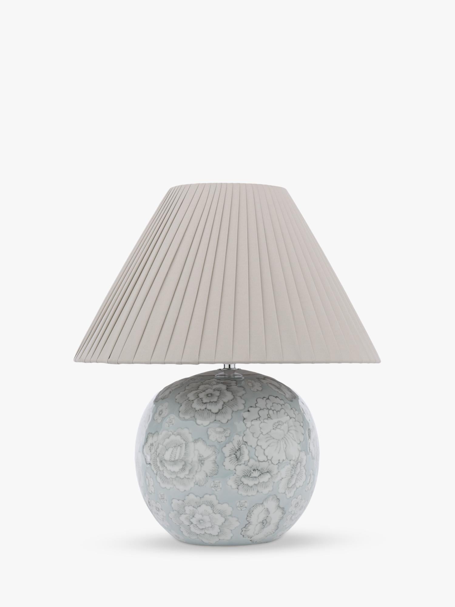 Laura Ashley Montford floral ceramic lamp H39cm, imported from the UK