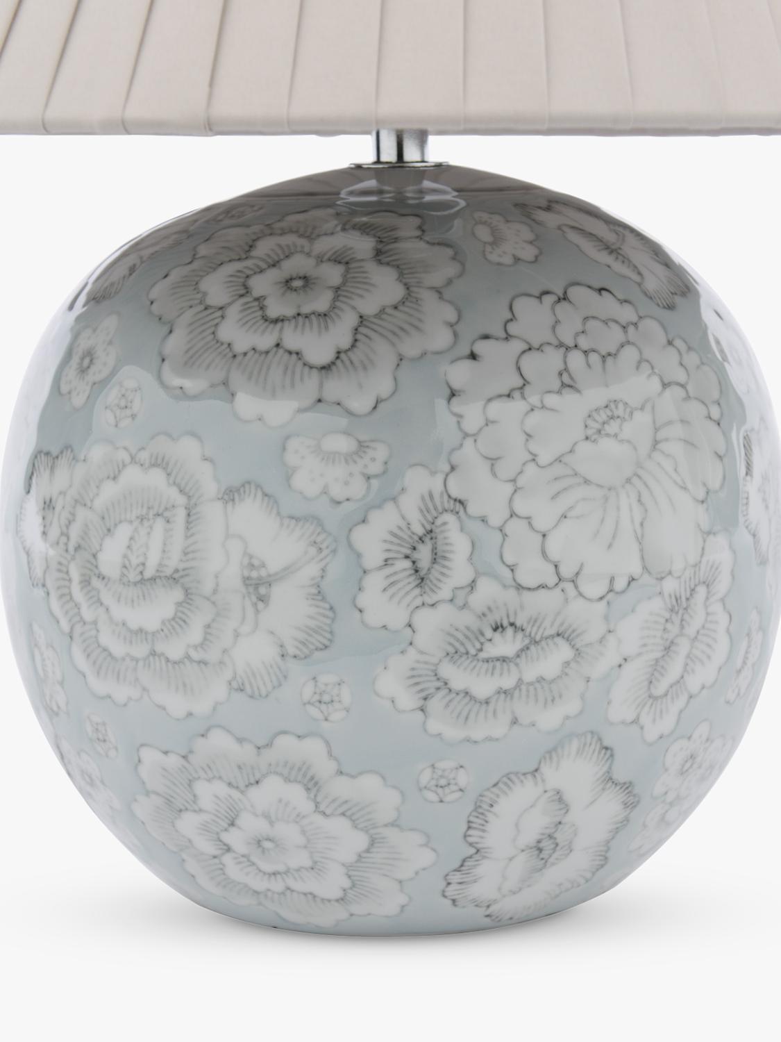 Laura Ashley Montford floral ceramic lamp H39cm, imported from the UK