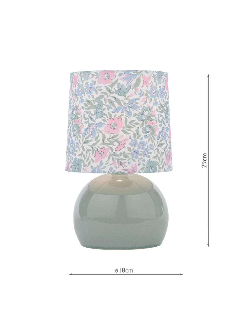 Laura Ashley Sherston table lamp blue, imported from the UK