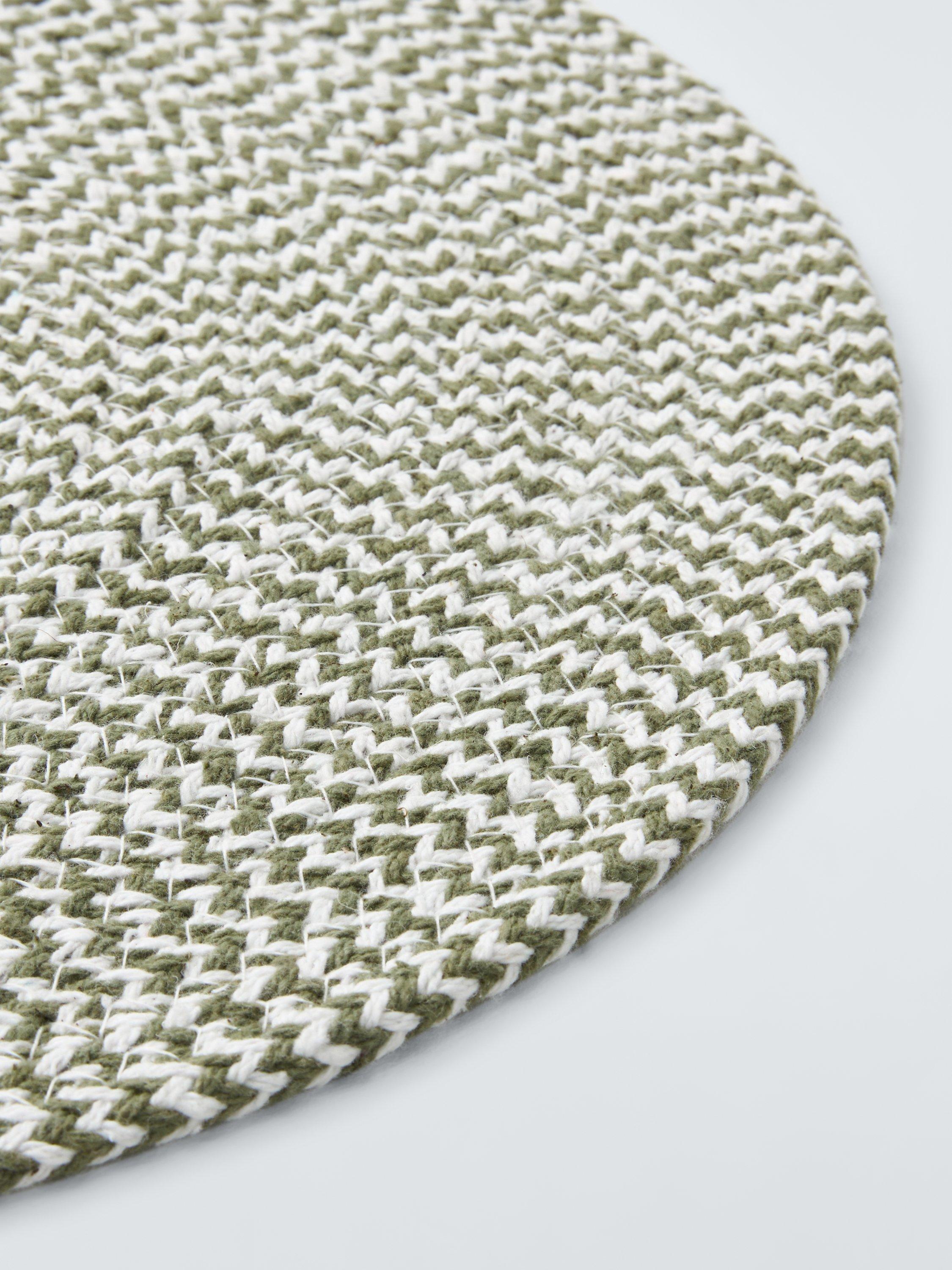 John Lewis woven cotton blend round placemat set of 4, imported from the UK