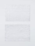 John Lewis metallic stripe placemat set of two silver, UK version