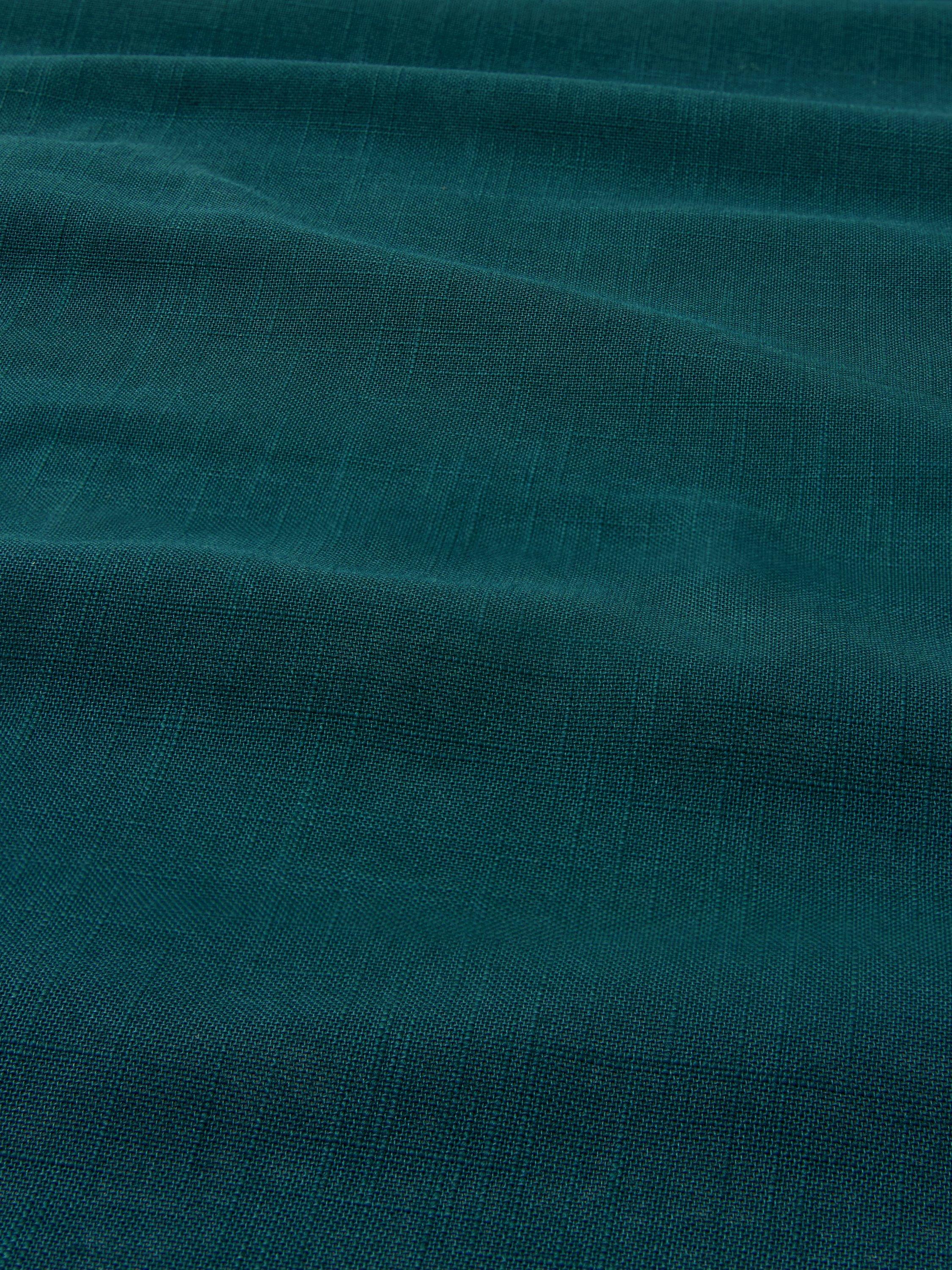John Lewis rectangular cotton tablecloth dark peacock 140x180cm (British brand)