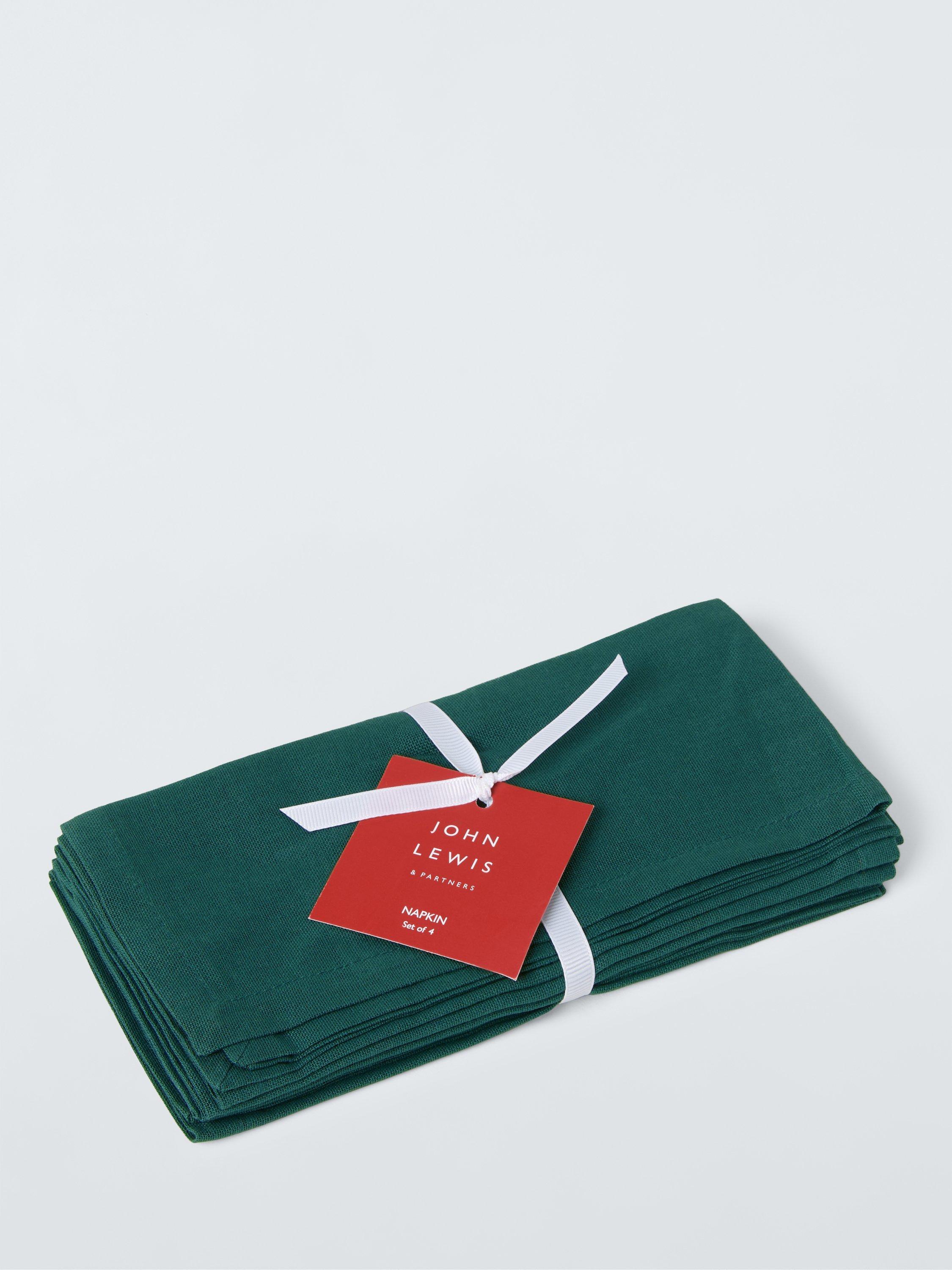 John Lewis cotton napkins set of 4 dark peacock - British product