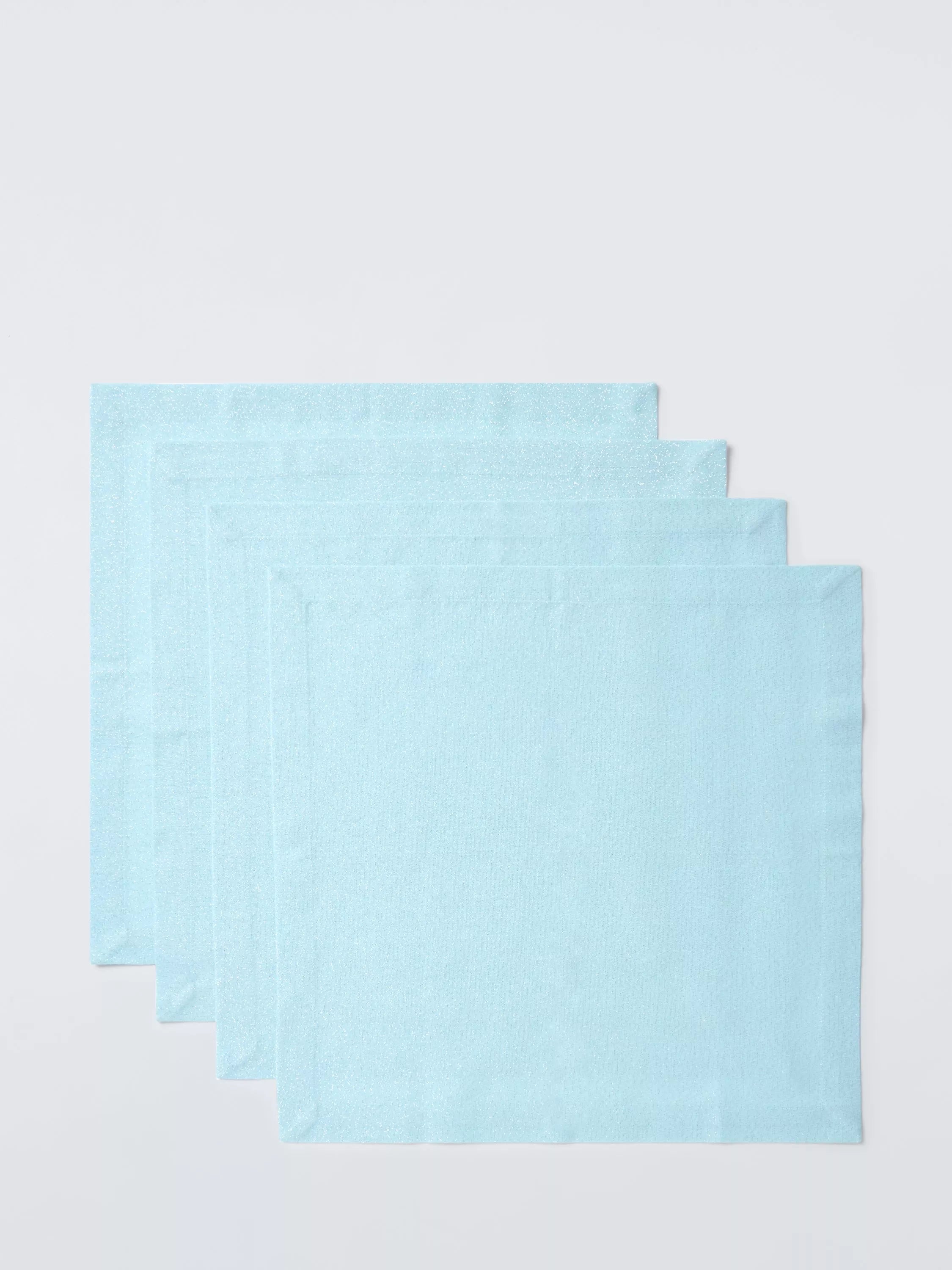 John Lewis cotton napkins set of 4 frost blue (British brand)