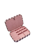 Daisy London pink striped jewellery case, imported from the UK