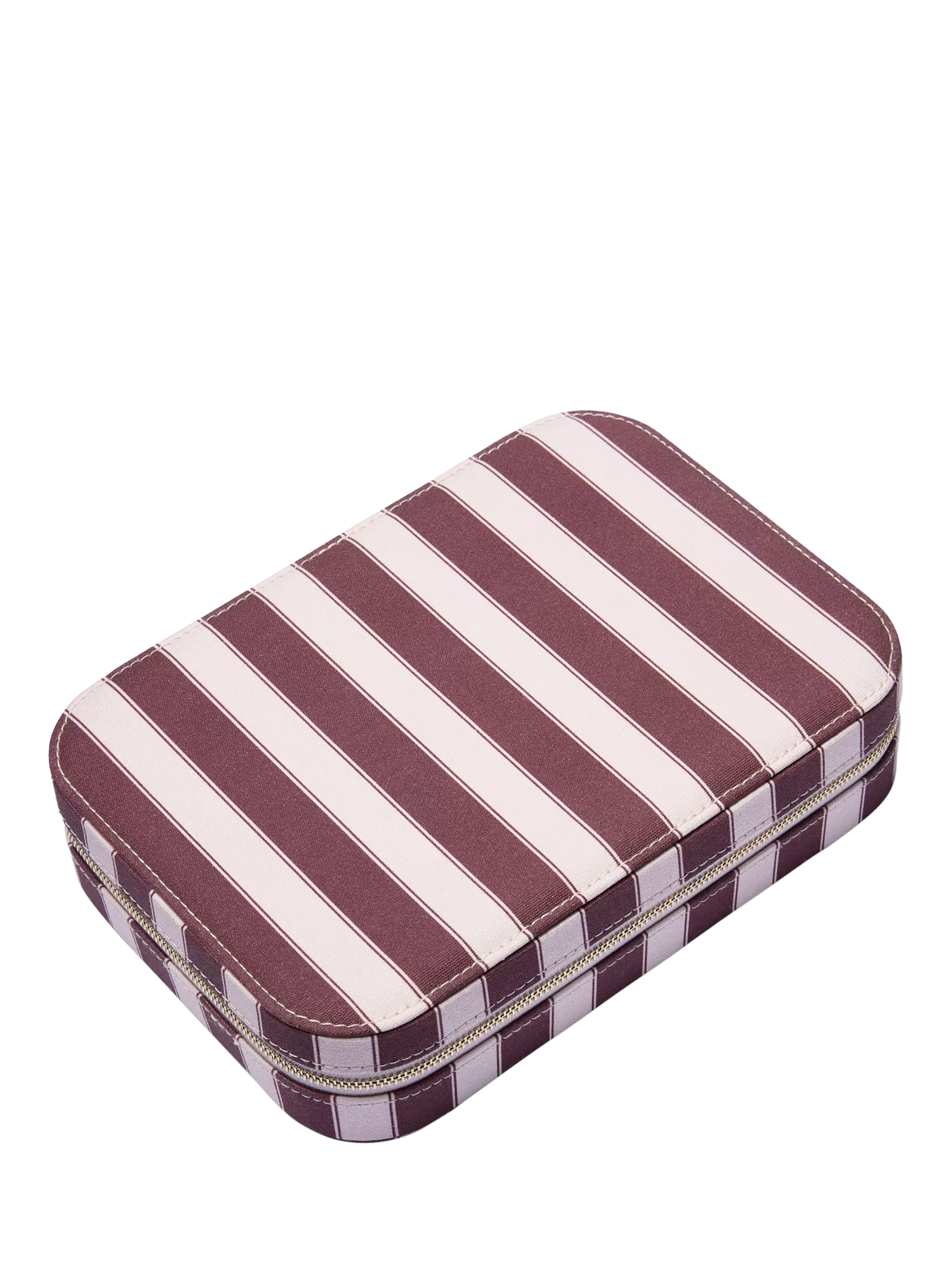 Daisy London pink striped jewellery case, imported from the UK