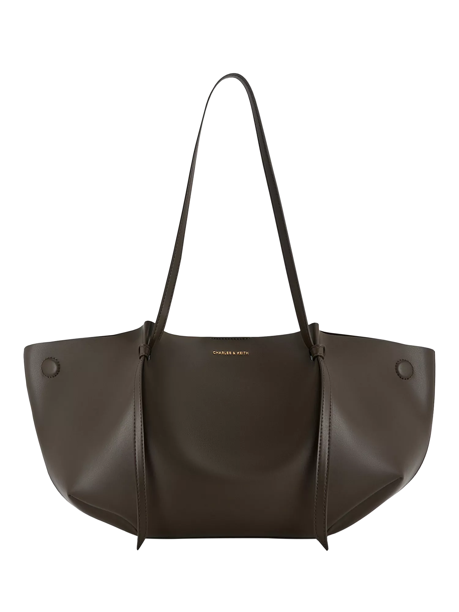 CHARLES & KEITH Calla faux leather tote bag, imported from the UK