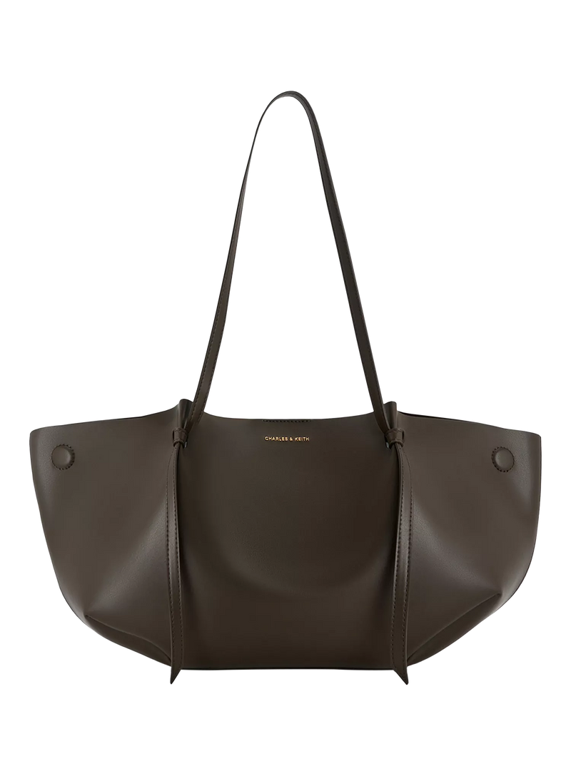 CHARLES & KEITH Calla faux leather tote bag, imported from the UK