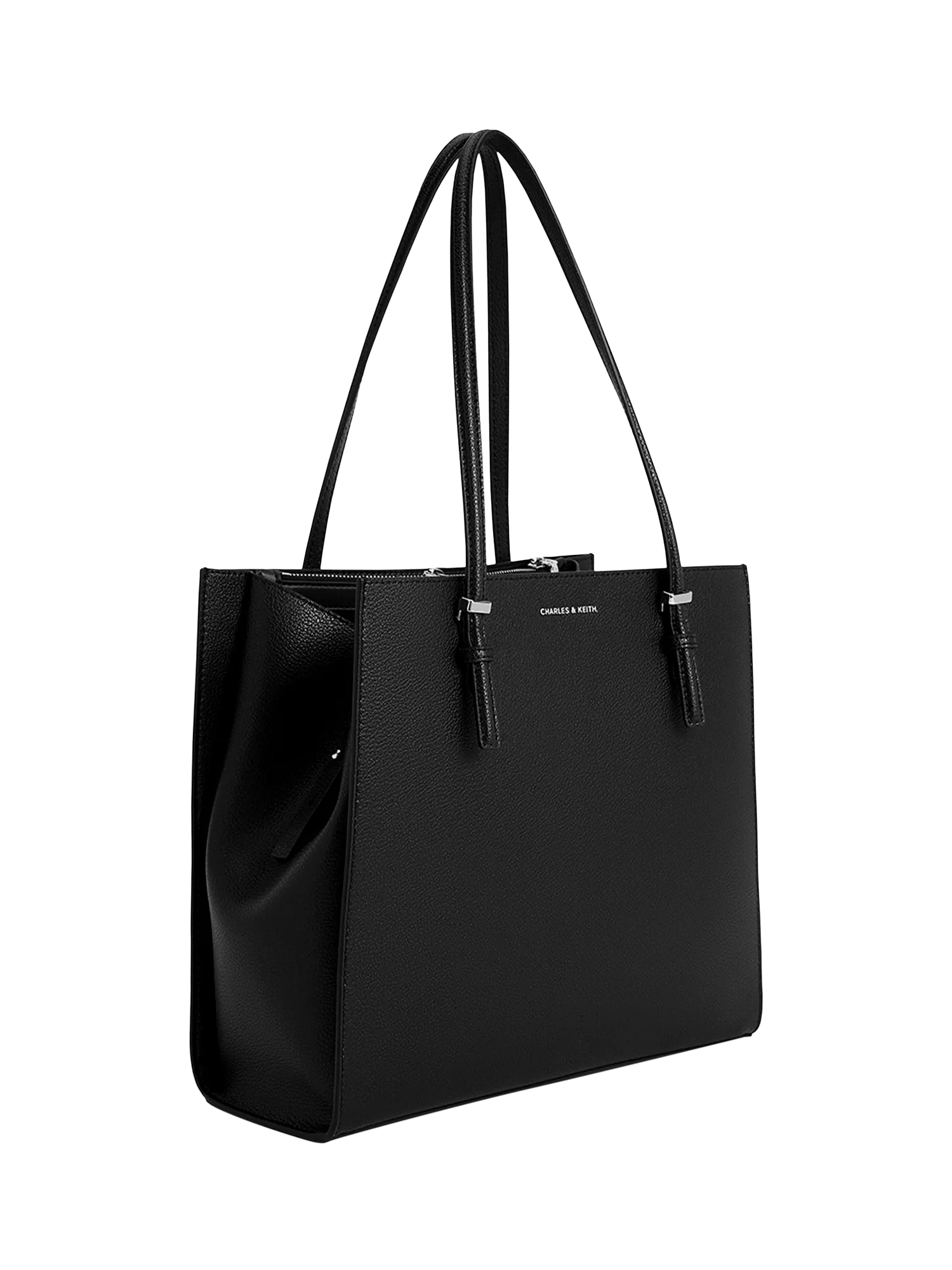 CHARLES & KEITH Sansa faux leather tote bag, UK version