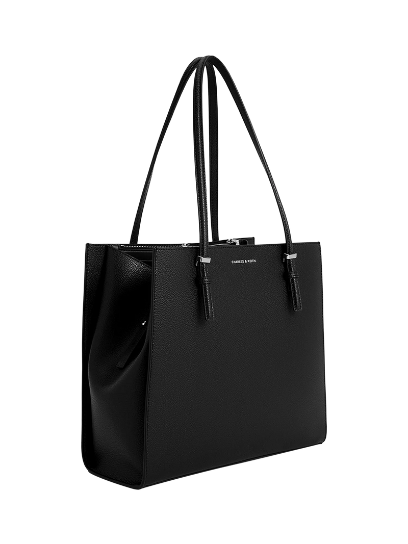 CHARLES & KEITH Sansa faux leather tote bag, UK version