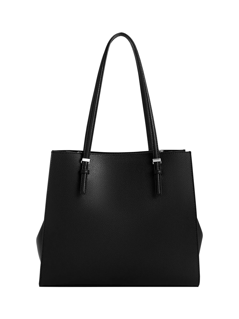 CHARLES & KEITH Sansa faux leather tote bag, UK version