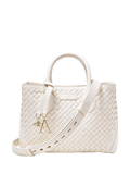 حقيبة يد Aspinal of London Tote Midi بتصميم شبكي منسوج من الجلد
