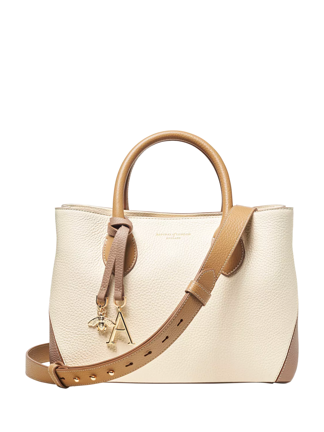Aspinal of London Midi London Smooth Leather Tote Bag