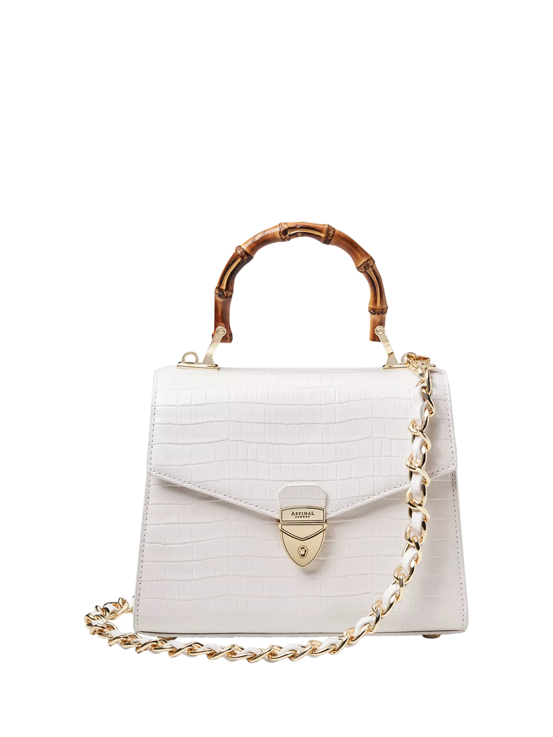 Aspinal of London Mayfair Midi 2.0 Lizard top handle bag, UK version