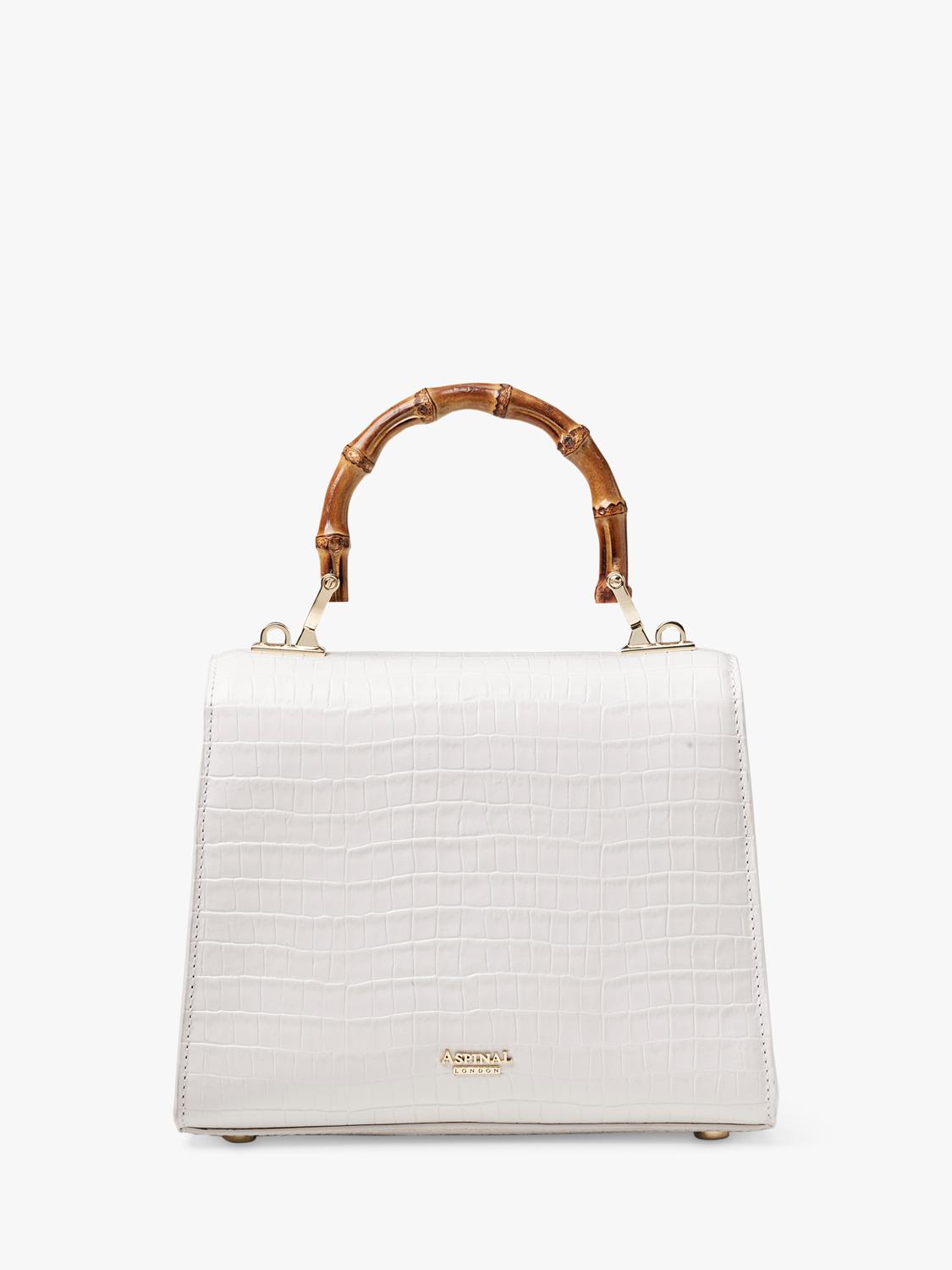 Aspinal of London Mayfair Midi 2.0 Lizard top handle bag, UK version